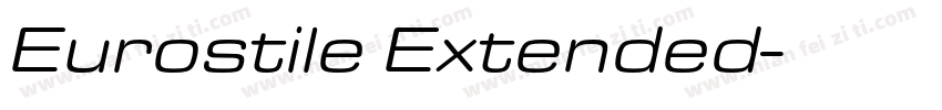 Eurostile Extended字体转换